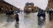Childe Hassam Regentag in Boston oil painting on canvas